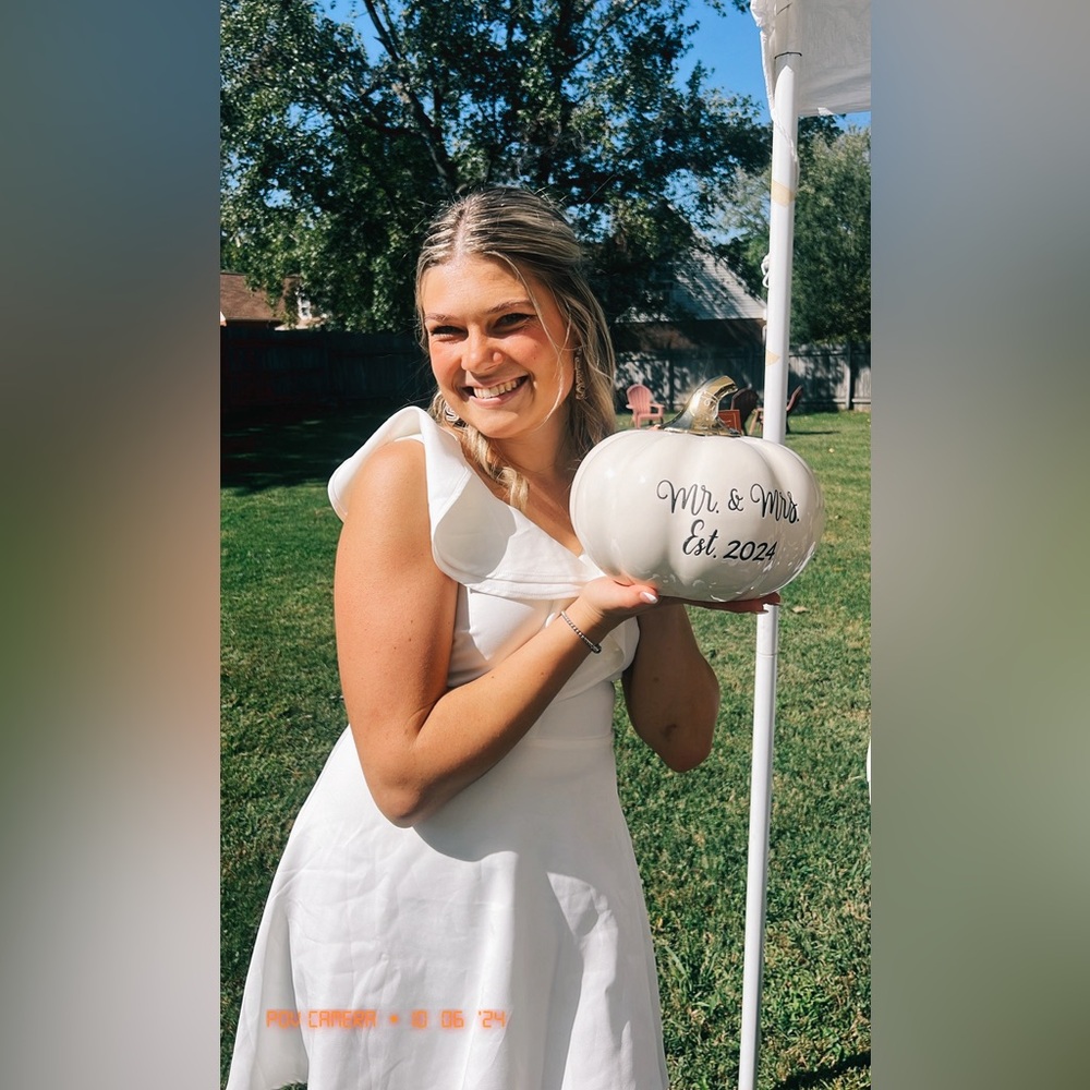 Lulu’s White Ruffle Dress - Picture 5 of 5